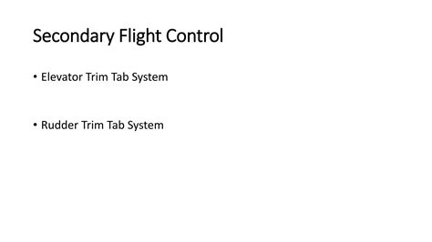 Flight control systems | PPTX