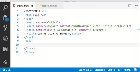 HTML vs Code Emmet 的图像结果