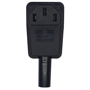 MERISHOPP Detachable AC Electrical Power Socket Right Angle Female Plug ...