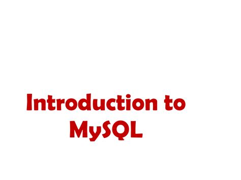 Image result for MySQL Introduction