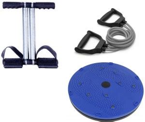 Fitnesstricks WOKROUT COMBO OF DOUBLE SPRING TUMMY TRIMMER WITH TWISTER ...