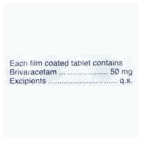 Brivepsy 50 Tablet 14's Price, Uses, Side Effects, Composition - Apollo ...