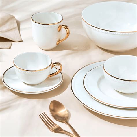 Buy Marshmallow Porcelain Cup and Saucer - 200ml from Home Centre at ...