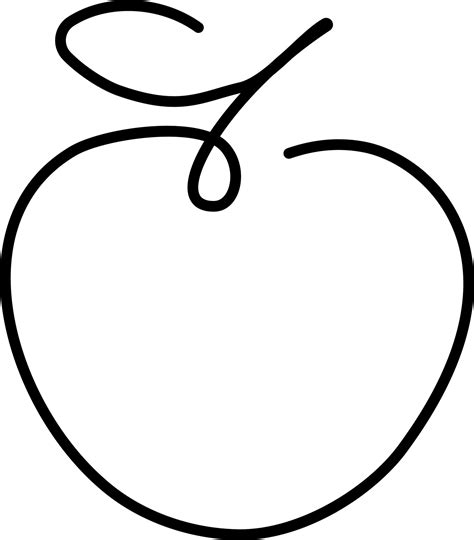 Apple Clip Art Black And White