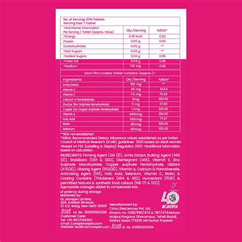 Biotin Tablets - Buy Biotin Tablets for Hair, Skin, Nails - Dr. Morepen ...