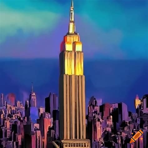 Empire state building on Craiyon