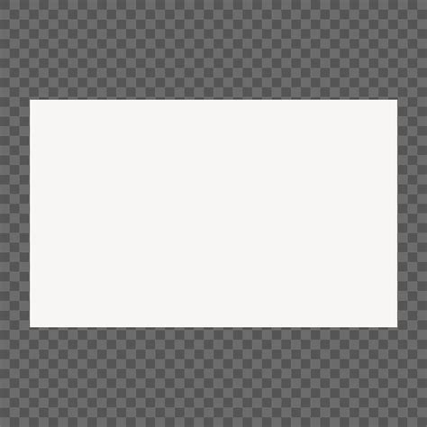 White rectangle png clipart, flat | Premium PNG - rawpixel