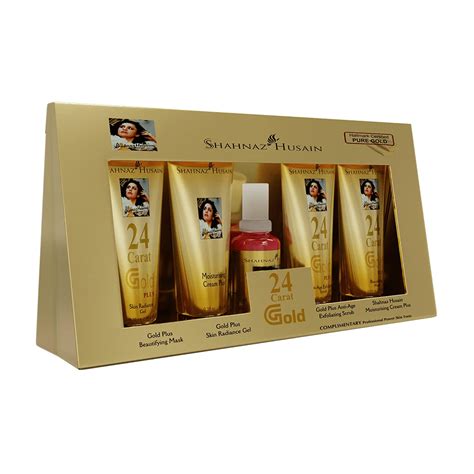 Buy Shahnaz Husain Gold Facial Kit For Instant Glow with 24k Pure Gold ...