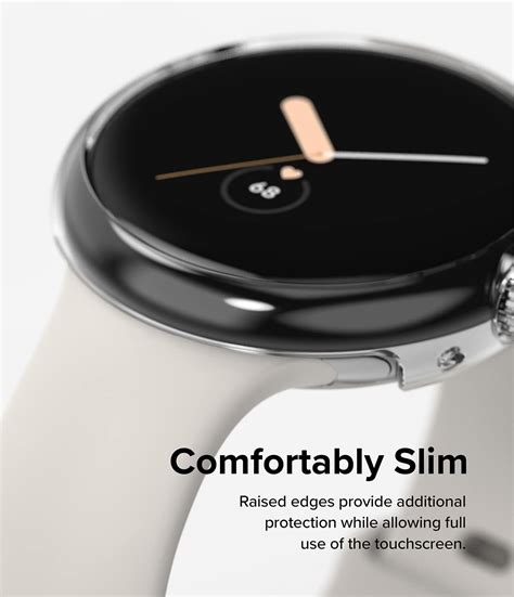 Slim Case [2 Pack] Google Pixel Watch 41mm, Bezel [Frame Only] - Clear