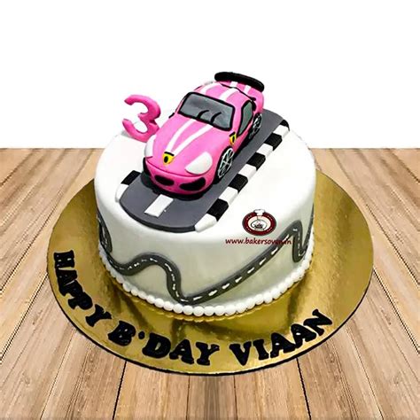 Pink Car Cake