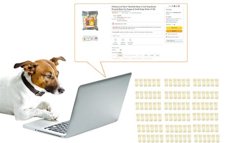 Buy Petlicious & More® Rawhide Bone 2 Inch Dog Bones Pressed Bone for ...