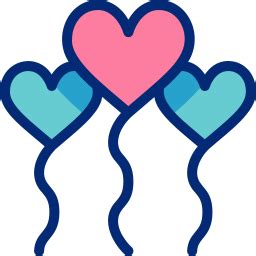 Balloons Animated Icon | Free love and romance Animated Icon