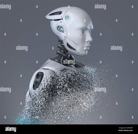 Android Robot's portrait. 3D illustration Stock Photo - Alamy