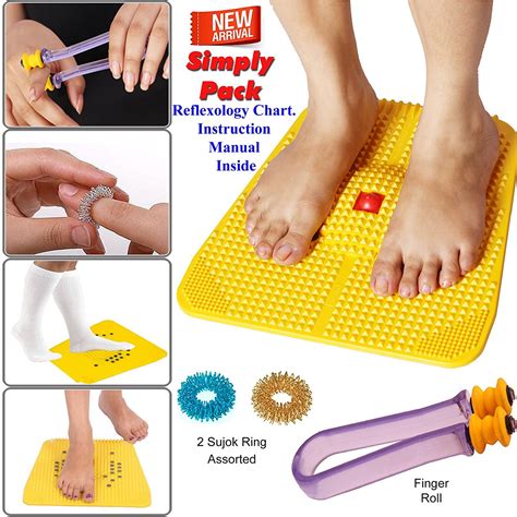 AHCS Manual Acupressure Power Mat with Magnets n Pyramids for Pain ...