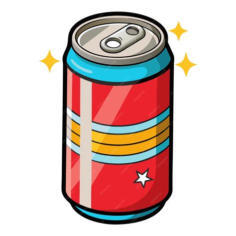 Soda can clip art and Vector Design With a White Background | Premium ...
