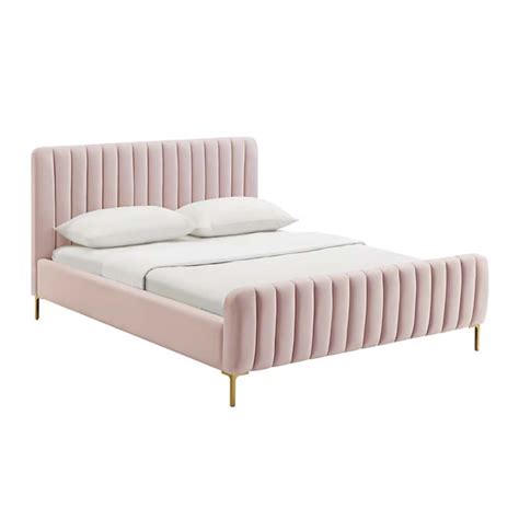 Angela Channel Tufted Bed Frame In Pink Color from AED 1199 | A to Z ...