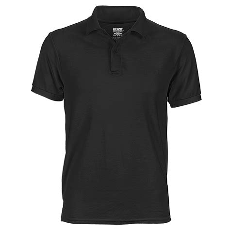 Raven Black Men's Polo T Shirt | Premium Menswear at Best Value Prices