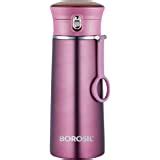 Borosil Hydra Thirst Burst Lavender Water Bottle, Stainless Steel Water ...