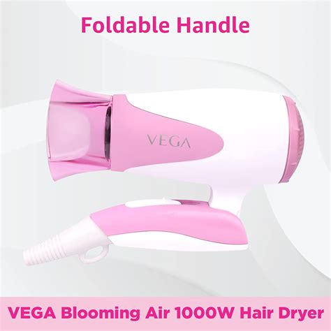 VEGA Blooming Air Foldable 1000 Watts Hair Dryer With Heat and Cool ...