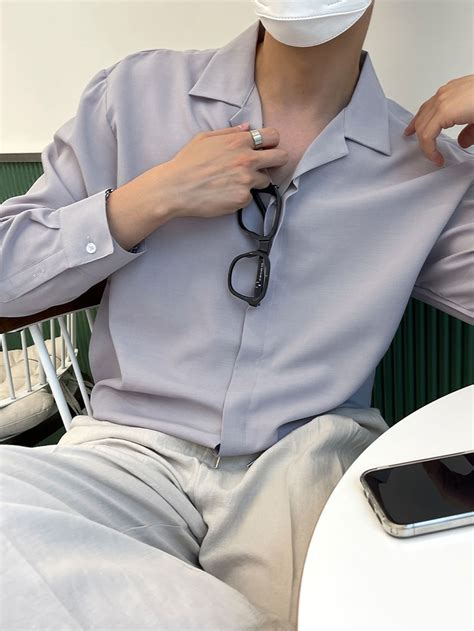 DAZY Men Solid Lapel Collar Shirt | SHEIN USA