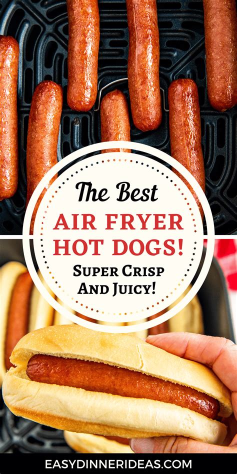 These Air Fryer Hot Dogs are the BEST hot dogs you can make at home! When cooked in the air ...