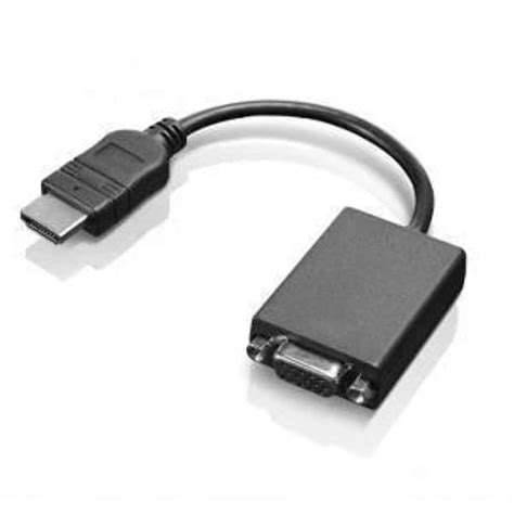 Lenovo 0B47069 HDMI to VGA Monitor Adapter, Black : Amazon.in ...