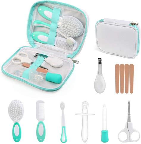 NEWSTYLE Baby Care Set, 11Pcs Baby Grooming Kit Nail Clipper Safety ...