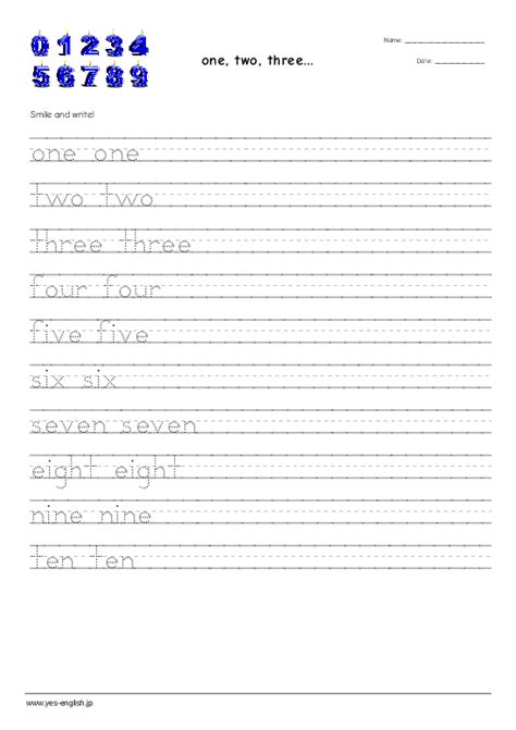 Image result for One-Two Three Worksheet