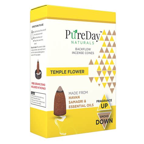 Temple Flower - Backflow Incense Cones by PureDay