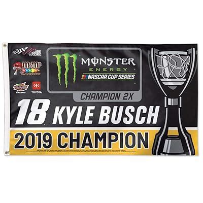 Buy WinCraft Kyle Busch 2019 Cup Series Champion 3x5 Foot Flag Online ...