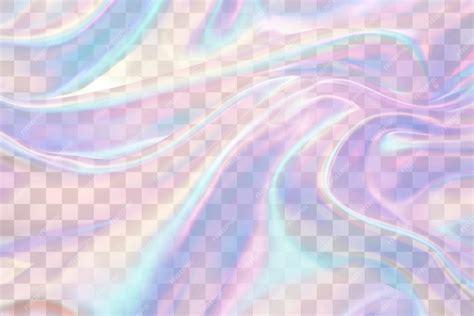 Vibrant iridescent silk fabric texture png overlay effect transparent ...