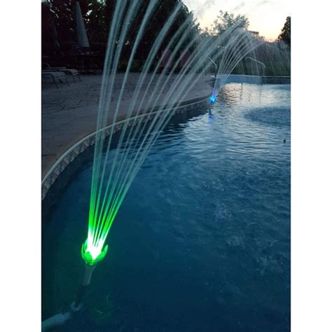 VMInnovations Lighted Jet mount Pool Fountain ( 1 -Fountain Heads ) in ...