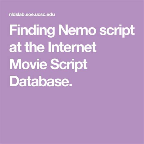 Image result for Finding Nemo Color Script