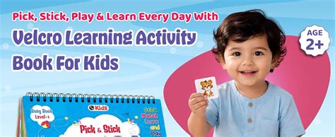 Buy Pick & Stick Velcro Learning Activity Book For Kids | Busy Book ...
