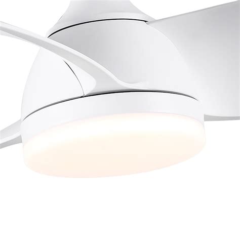 Yardreeze 28-in White with Abs Blades LED Indoor/Outdoor Downrod or ...