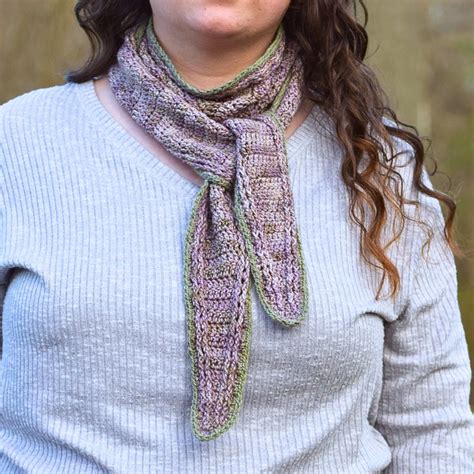 Simple Stitches Crochet Skinny Scarf Pattern - Simply Hooked by Janet