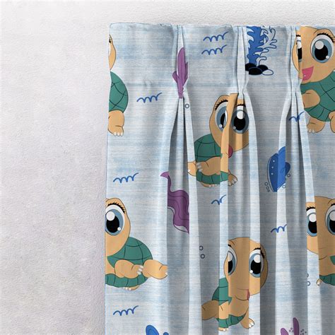 Buy Turtle Tales Pink Room Darkening Curtains Online | Drape Story ...