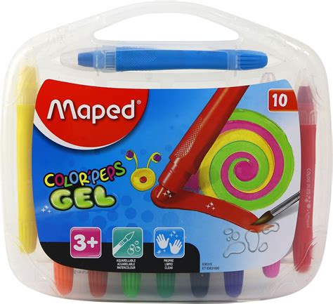 Maped Water Color Crayons Set-Pack of 10|Multicolor : Amazon.in: Home ...