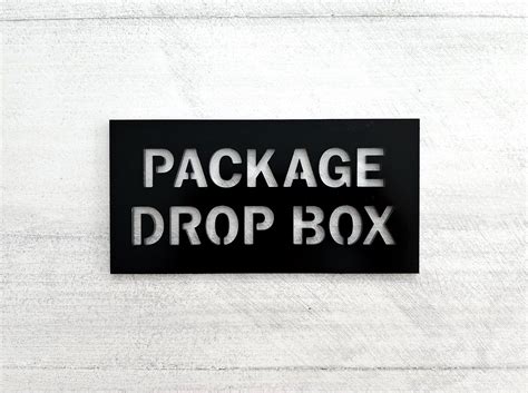 Package Drop Box Sign. Please Leave Packages in the Box Sign. Sign for ...