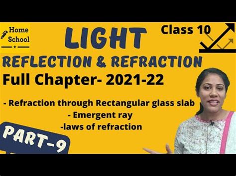 Light Reflection and Refraction- 9 Video Lecture - Class 10