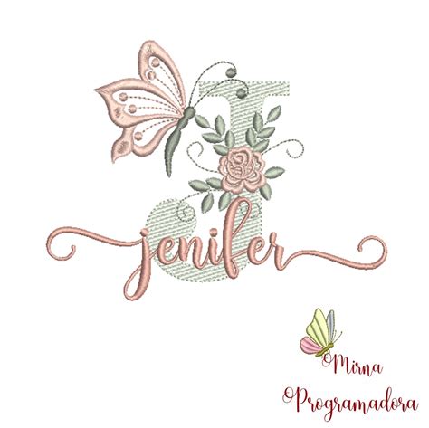 Matriz de Bordado - Nome Jenifer - SHOP BAZAR & CIA SHOP BAZAR & CIA