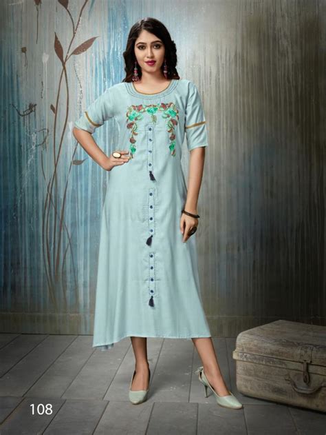 Beauty Queen Drishti Vol 2 Rayon Designer Kurti Collection: Textilecatalog
