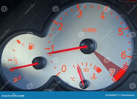 Digital Car Mileage Clock Speedometer Stock Image - Image of counter ...