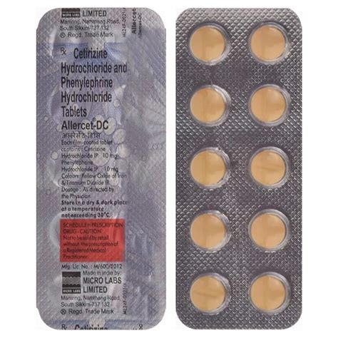 Allercet -DC - Strip of 10 Tablets : Amazon.in: Health & Personal Care