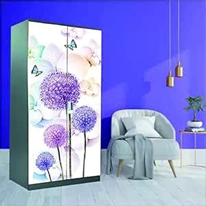 DECOR PRODUCTION Self Adhesive Wallpaper Wall Sticker for Almirah ...