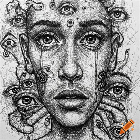 Black and white drawing of stars healing a body on Craiyon