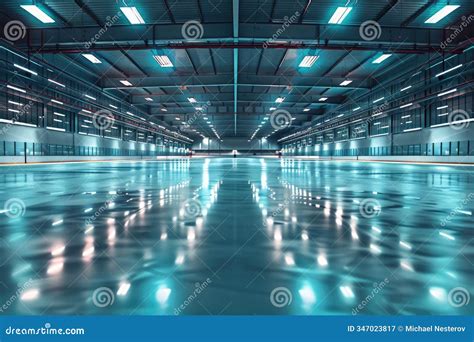 Hockey Ice Arena, Figure Skating Rink Stock Image - Image of ...
