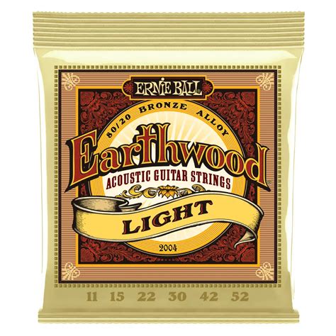 Ernie Ball 2004 - Earthwood Light Gague Guitar Strings – Pro Acoustic ...