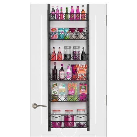 Mint Pantry Over The Door Pantry Organizer: 6-Tier Black Kitchen Must ...