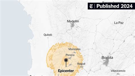Map: 5.6-Magnitude Earthquake Strikes Colombia - The New York Times